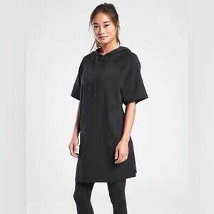 Athleta Cabana Tunic NWT Hoodie in Black, size XS/S